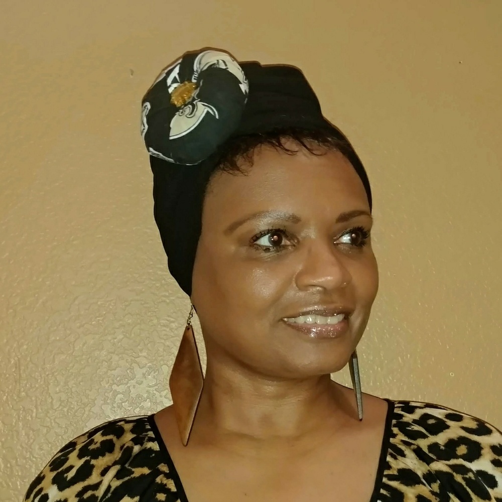 (SOLD)Pre-tied headwrap